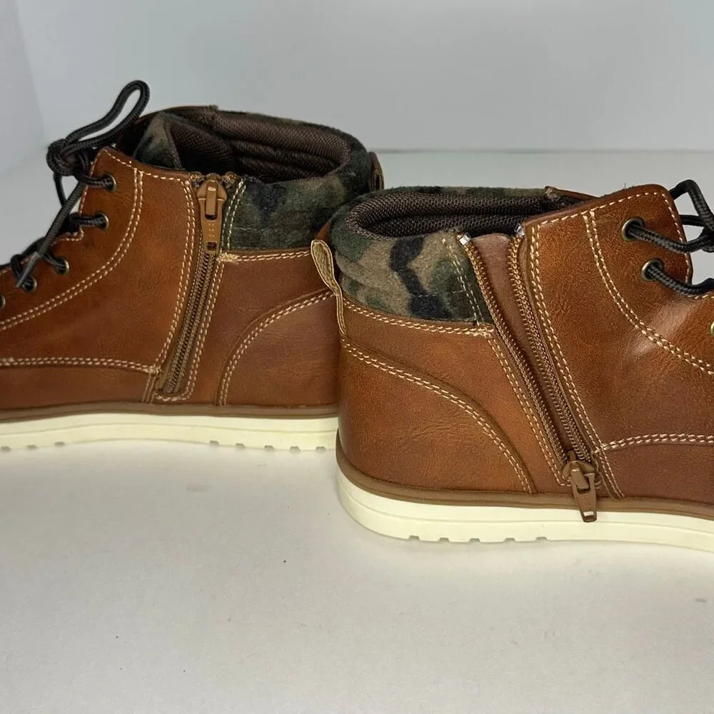 Thereabouts Newport Faux Leather Lace-Up Boots | Boys Size 6